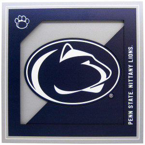 3D sign with Penn State Nittany Lions, large Athletic Logo, and paw print